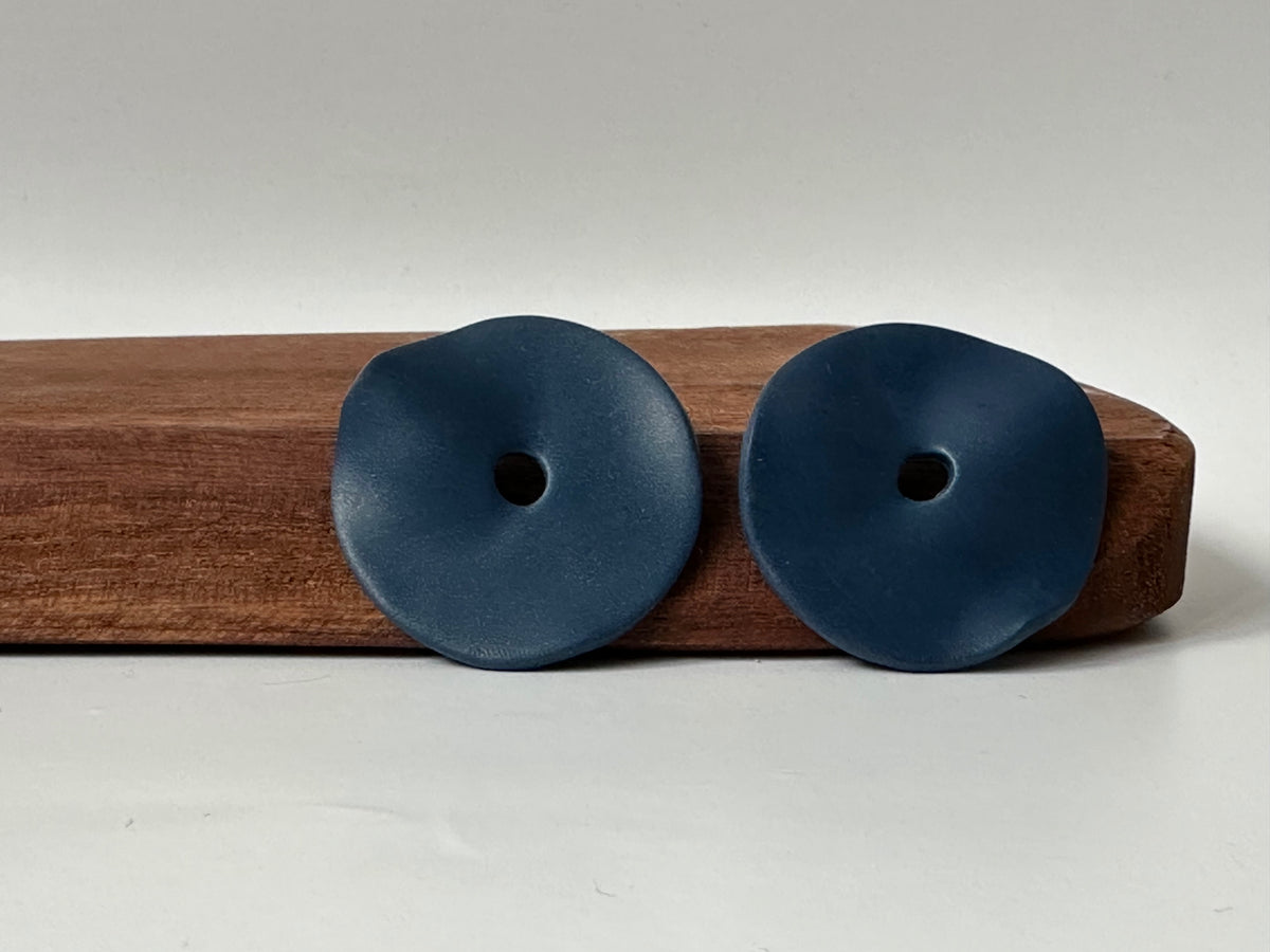 Ripple – Ink | Sculptural Round Studs