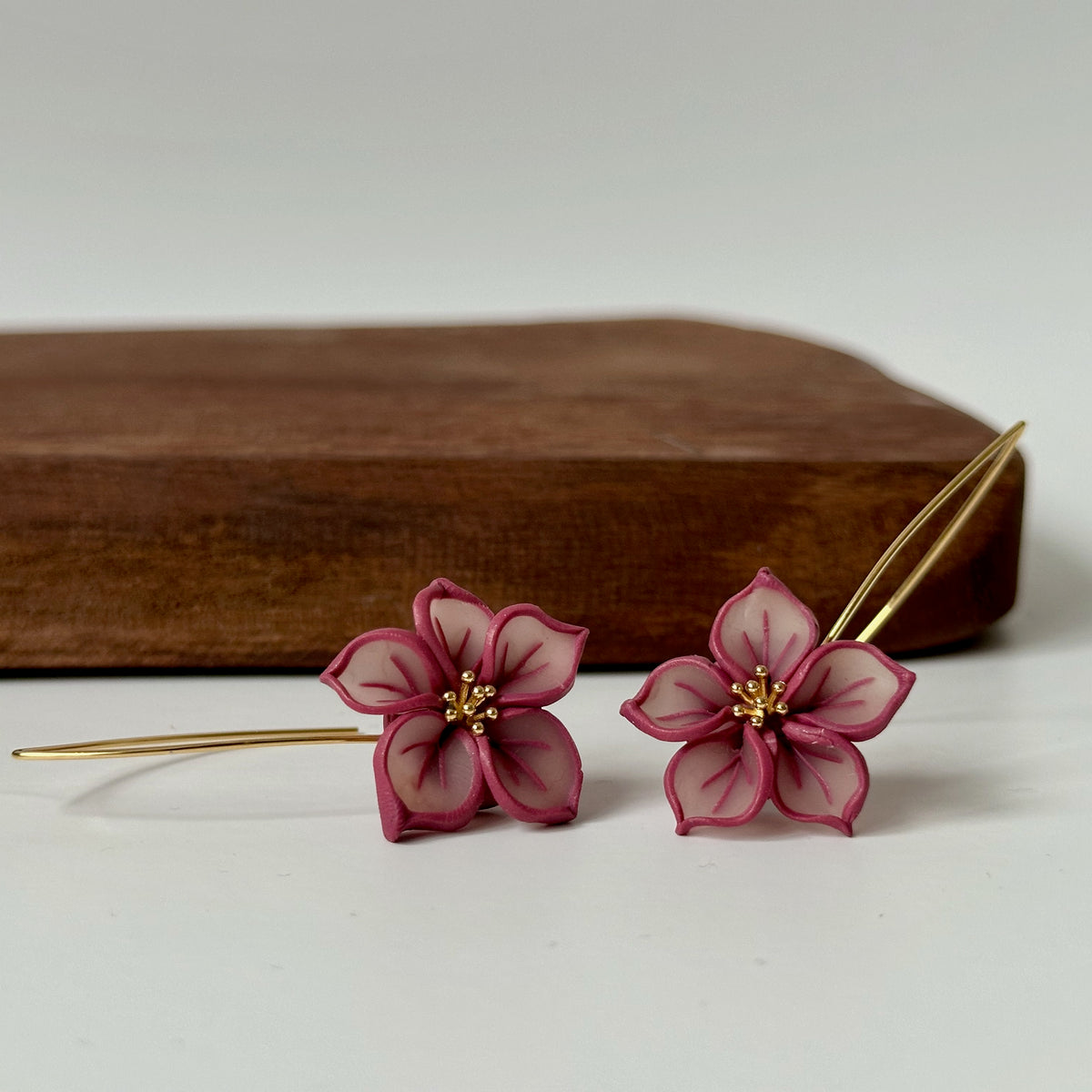 Hana Drops – Mulberry | Floral Earrings